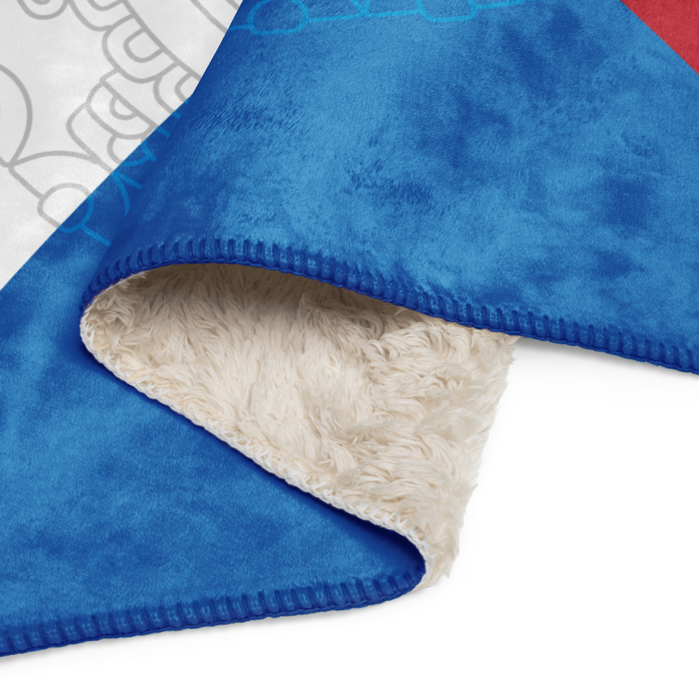 Mexica Nahui Ollin Four Directions - Sherpa blanket (2 sizes)