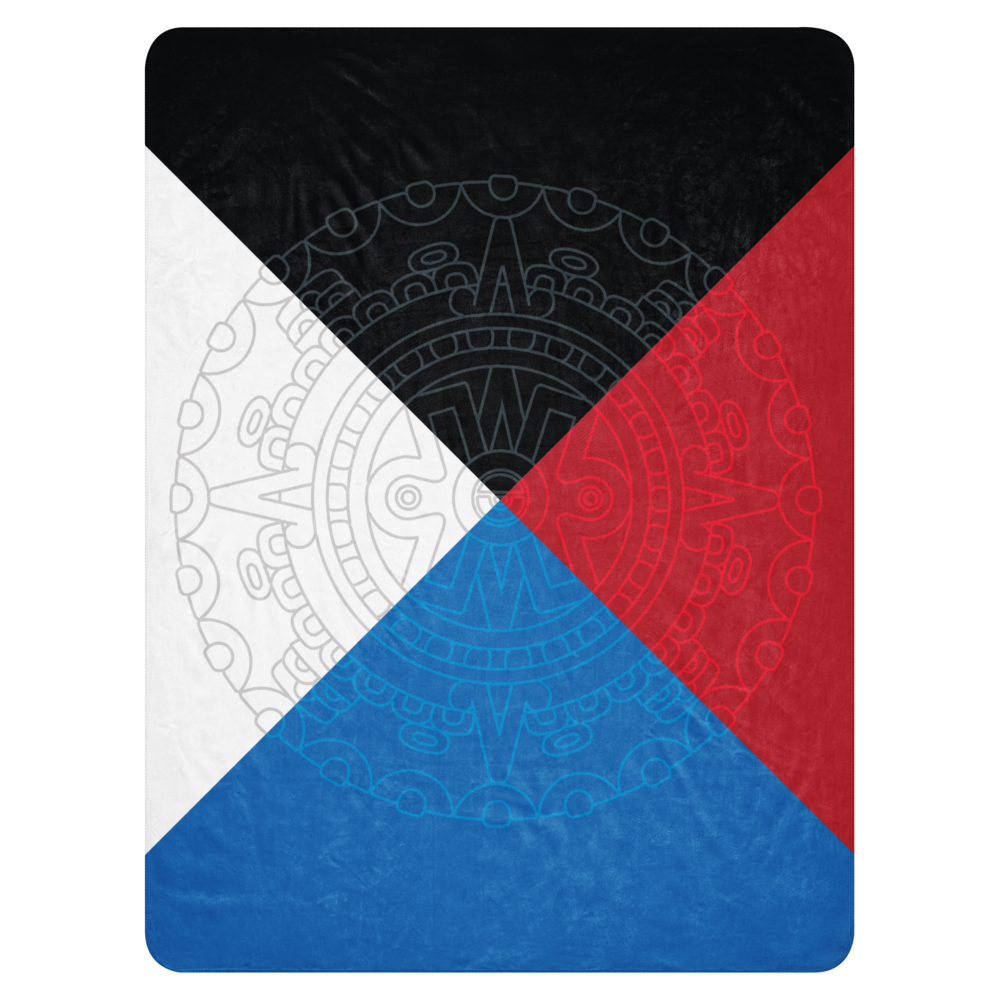 Mexica Nahui Ollin Four Directions - Sherpa blanket (2 sizes)