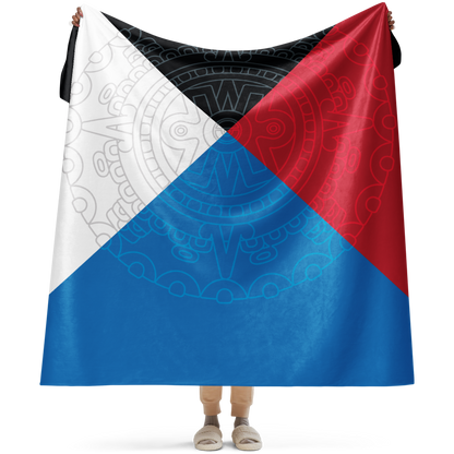 Mexica Nahui Ollin Four Directions - Sherpa blanket (2 sizes)