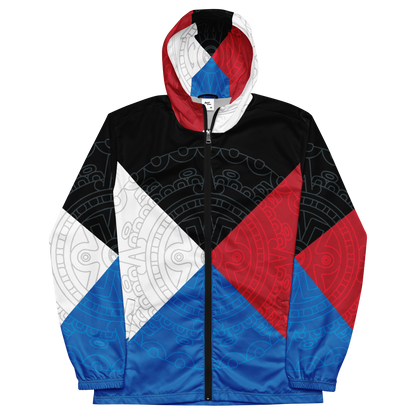 Mexica Nahui Ollin Four Directions - Unisex Windbreaker Jacket