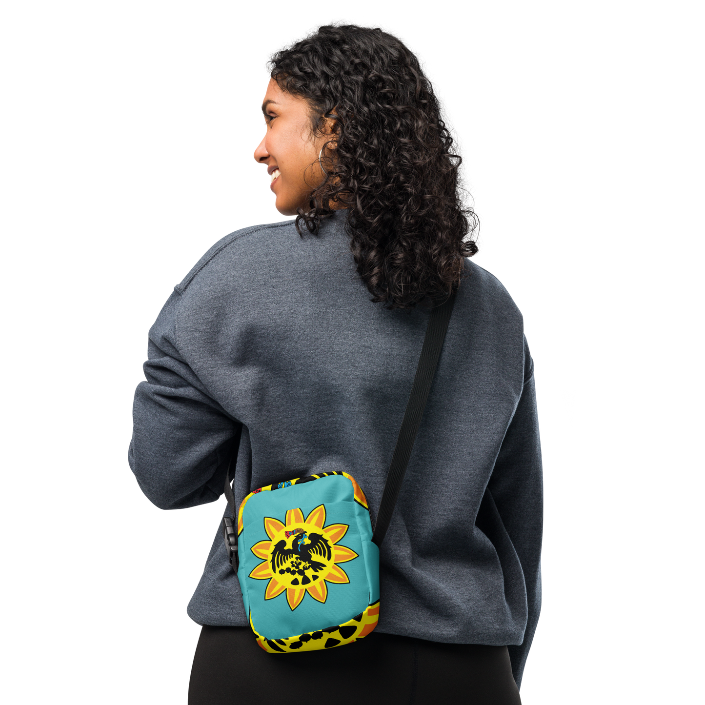 Mexica Pantli (Bandera) - Unisex Crossbody Bag