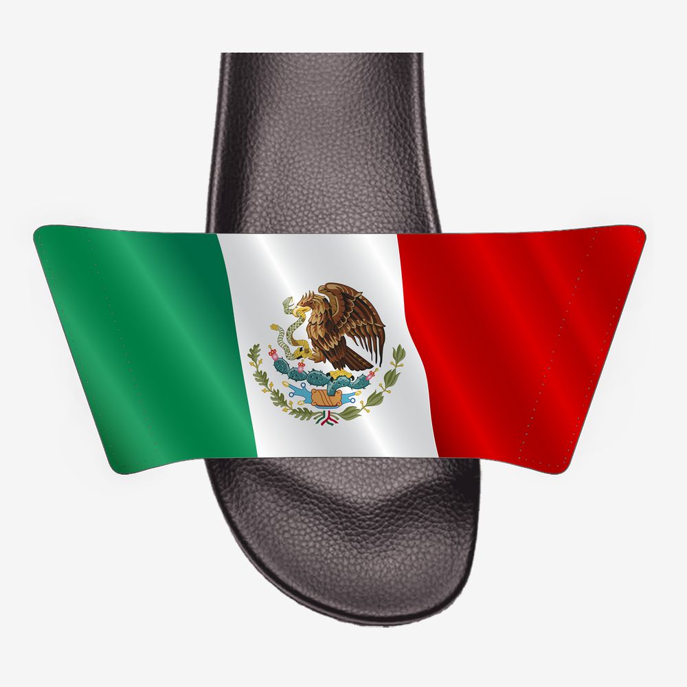 Mexico Bandera - Unisex Slide Sandal