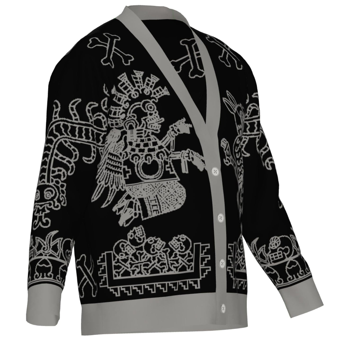 Mictlampa (Direction of the North) - Unisex Knit Cardigan