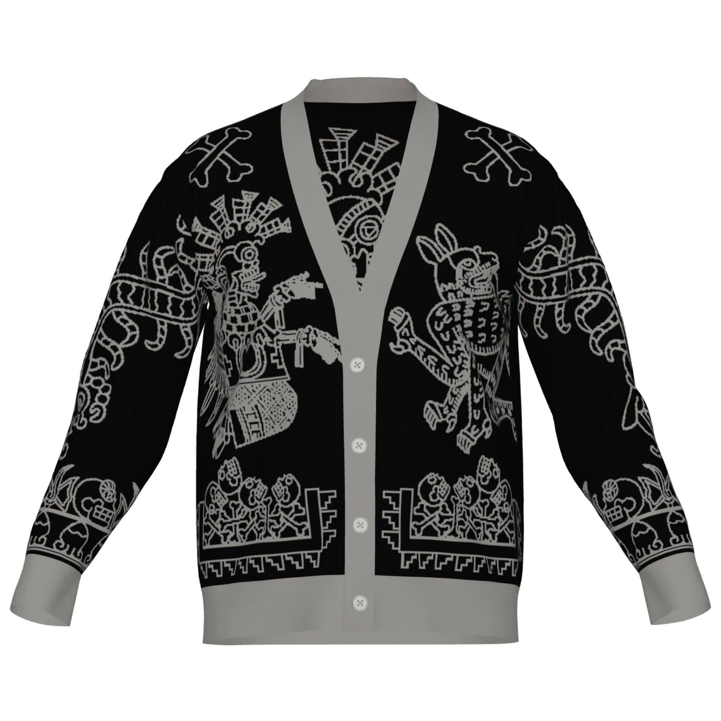 Mictlampa (Direction of the North) - Unisex Knit Cardigan