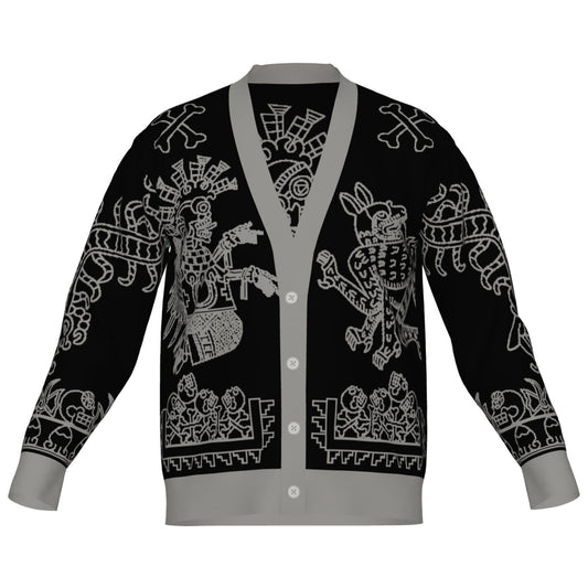 Mictlampa (Direction of the North) - Unisex Knit Cardigan
