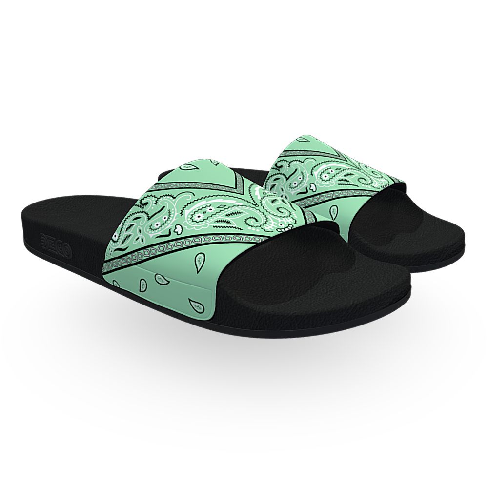 Mint Bandana - Unisex Slide Sandal