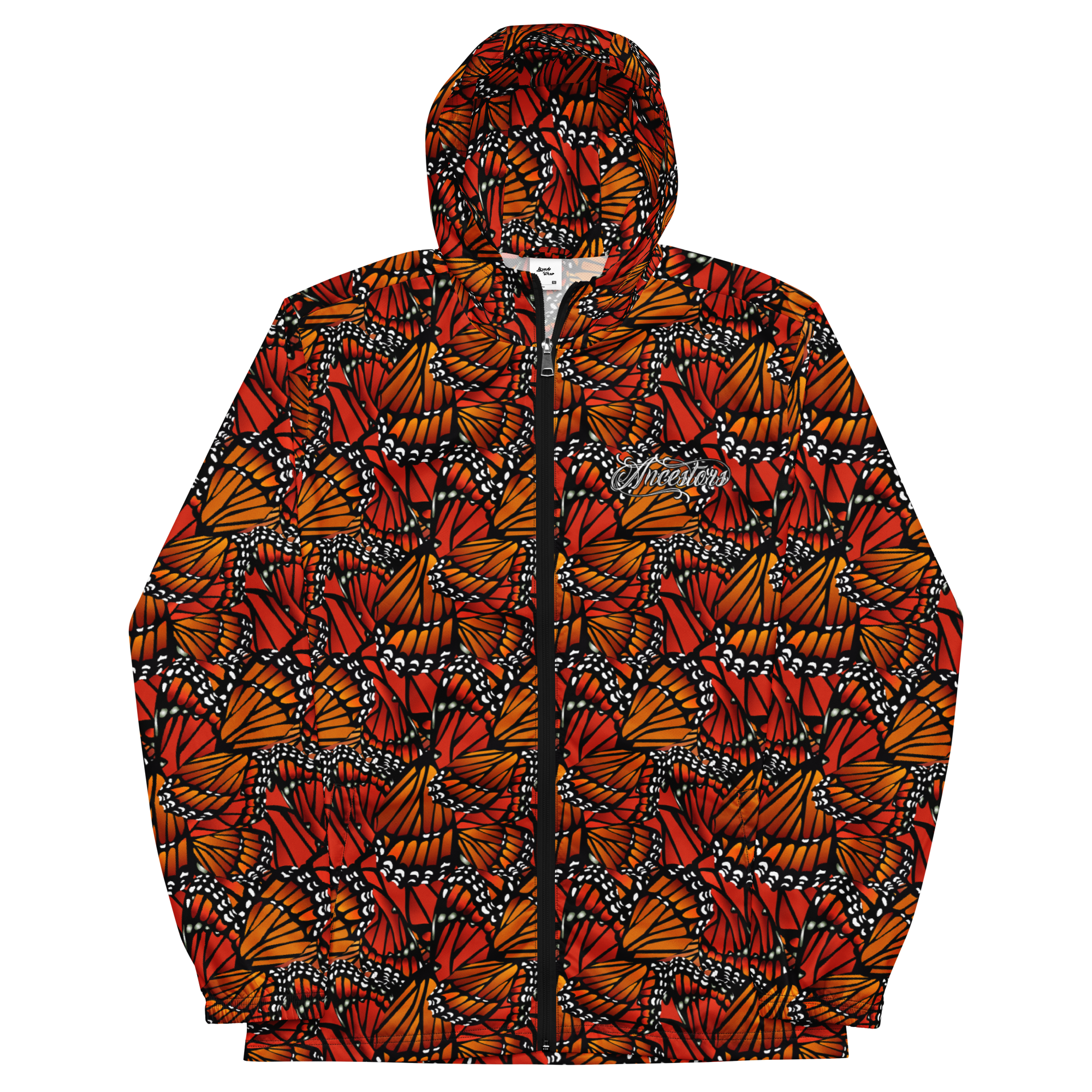 ジャケット・アウター TraditionalPatternJacquardBlouson Monarch Ancestors (Zacuanpapalotl) - Unisex Windbreaker