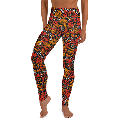 Monarch (Zacuanpapalotl) - High Waist Leggings