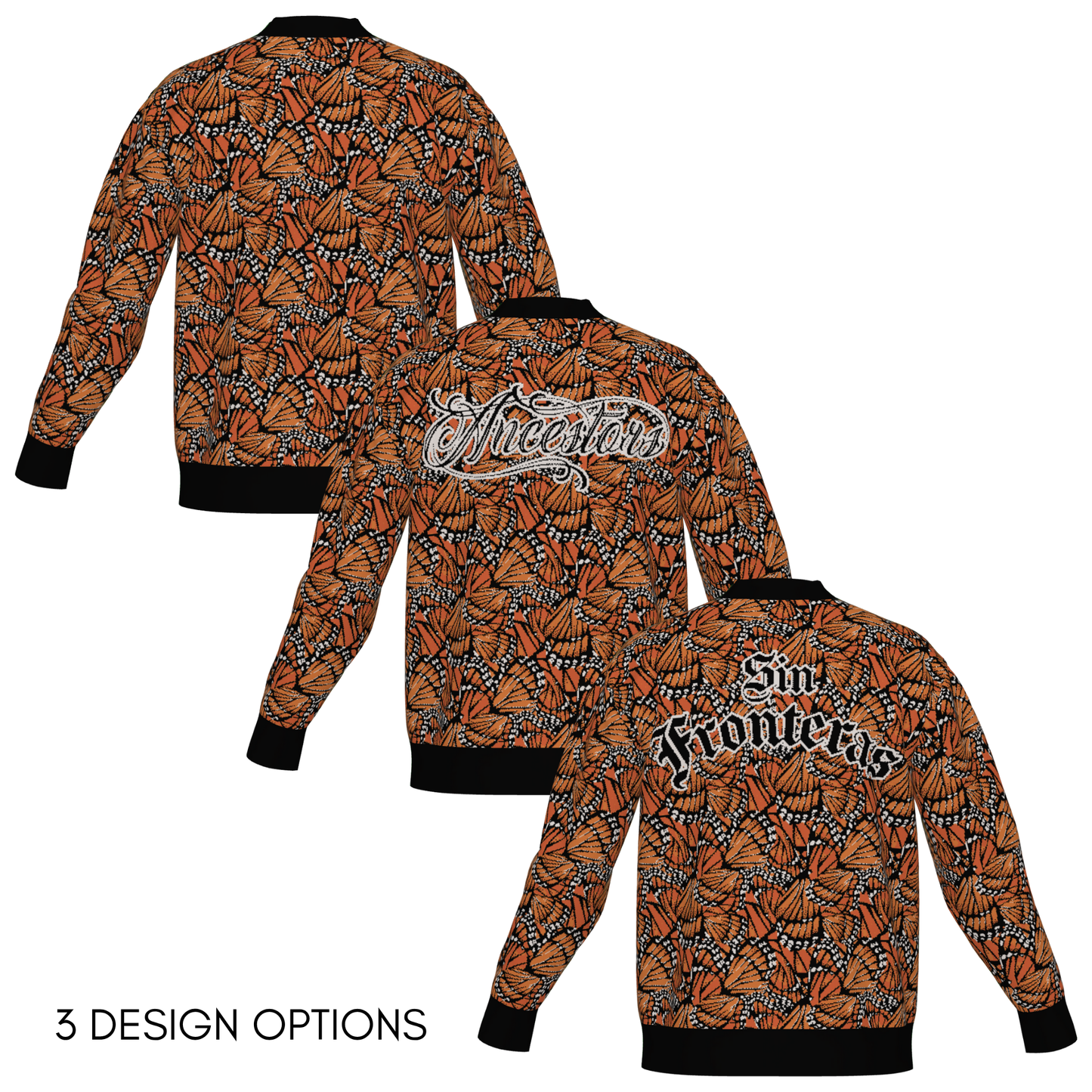 Monarch Butterfly Zacuanpapalotl - Unisex Knit Cardigan (3 Design Options)