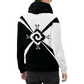 Nahui Papalotl or Hunab Ku (Black & White) - All-Over Print Unisex Hoodie