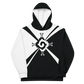 Nahui Papalotl or Hunab Ku (Black & White) - All-Over Print Unisex Hoodie