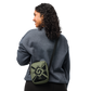 Nahui Papalotl or Hunab Ku (Olive Green & Black) - Unisex Crossbody Bag