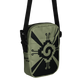 Nahui Papalotl or Hunab Ku (Olive Green & Black) - Unisex Crossbody Bag