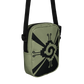 Nahui Papalotl or Hunab Ku (Olive Green & Black) - Unisex Crossbody Bag