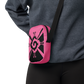 Nahui Papalotl or Hunab Ku (Pink & Black) - Unisex Crossbody Bag