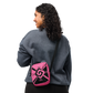 Nahui Papalotl or Hunab Ku (Pink & Black) - Unisex Crossbody Bag