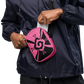 Nahui Papalotl or Hunab Ku (Pink & Black) - Unisex Crossbody Bag