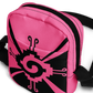 Nahui Papalotl or Hunab Ku (Pink & Black) - Unisex Crossbody Bag