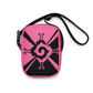 Nahui Papalotl or Hunab Ku (Pink & Black) - Unisex Crossbody Bag