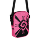 Nahui Papalotl or Hunab Ku (Pink & Black) - Unisex Crossbody Bag