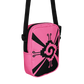 Nahui Papalotl or Hunab Ku (Pink & Black) - Unisex Crossbody Bag