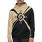 Nahui Papalotl or Hunab Ku (Tan & Black) - All-Over Print Unisex Hoodie