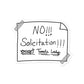 NO Solicitation (Except Tamale Lady) White - Sticker (S, M, L)