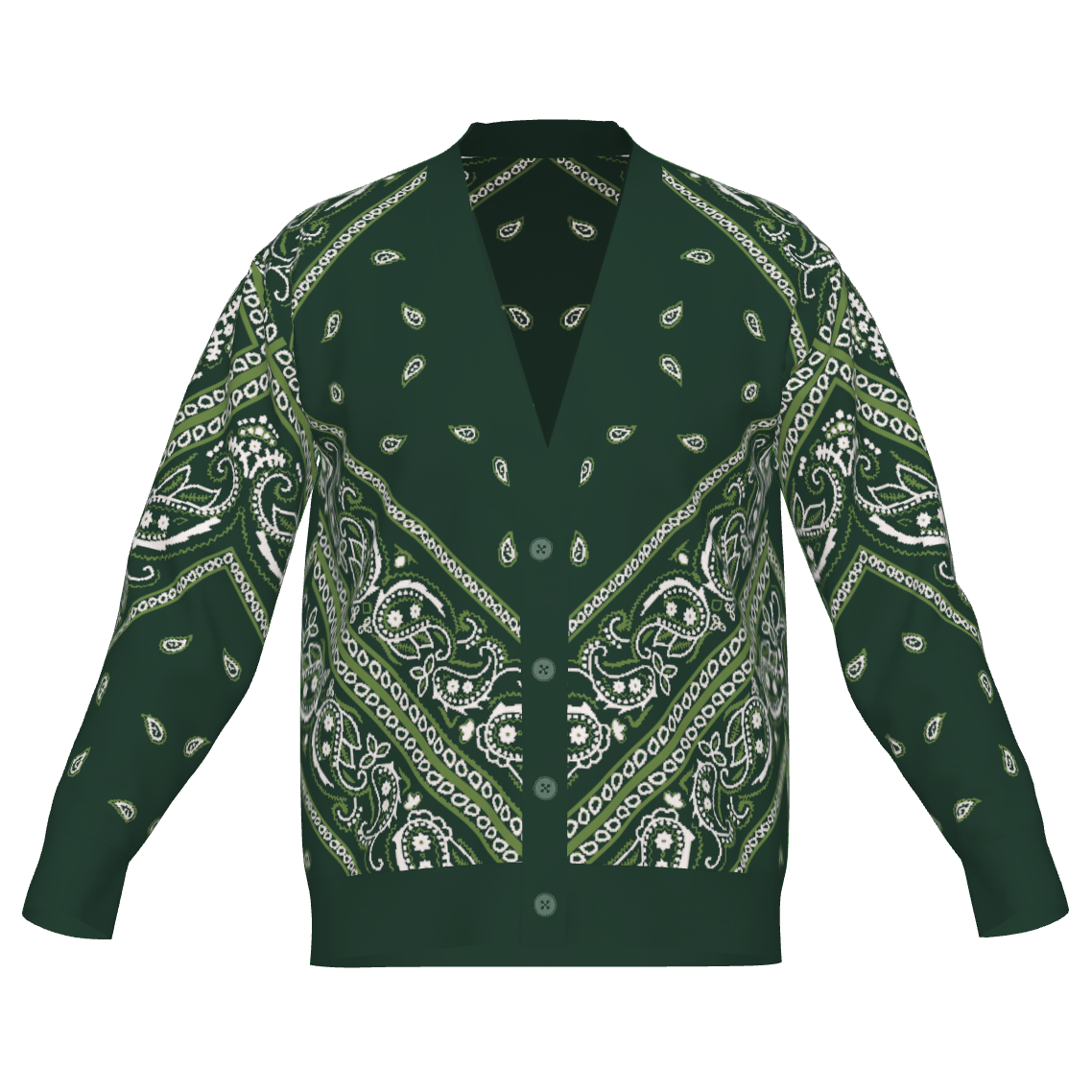 OG Paisley Pañuelo (Bandana) - Unisex Knit Cardigan (7 colorways)