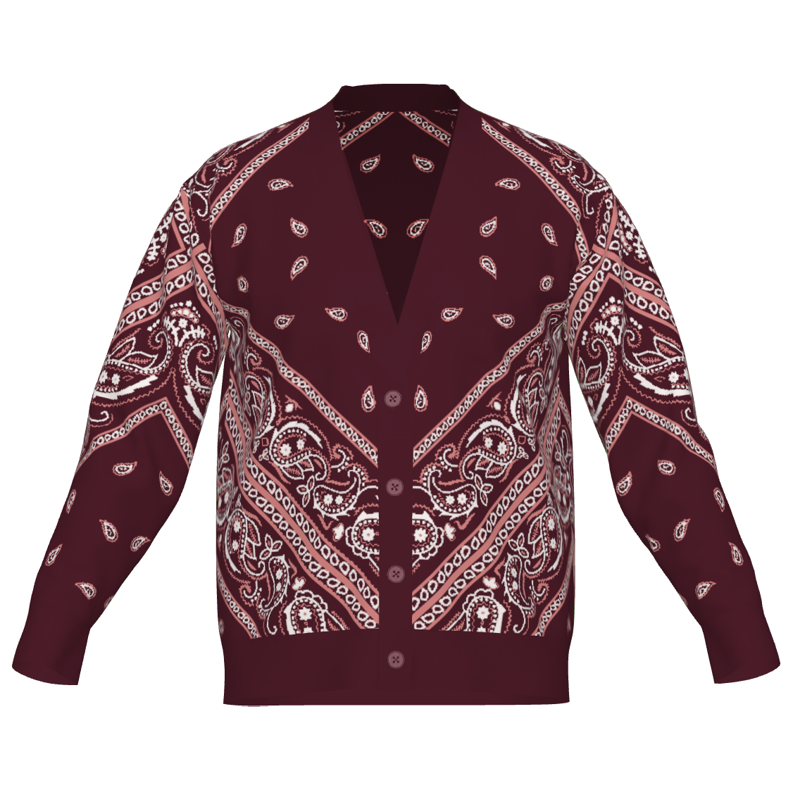 OG Paisley Pañuelo (Bandana) - Unisex Knit Cardigan (7 colorways)