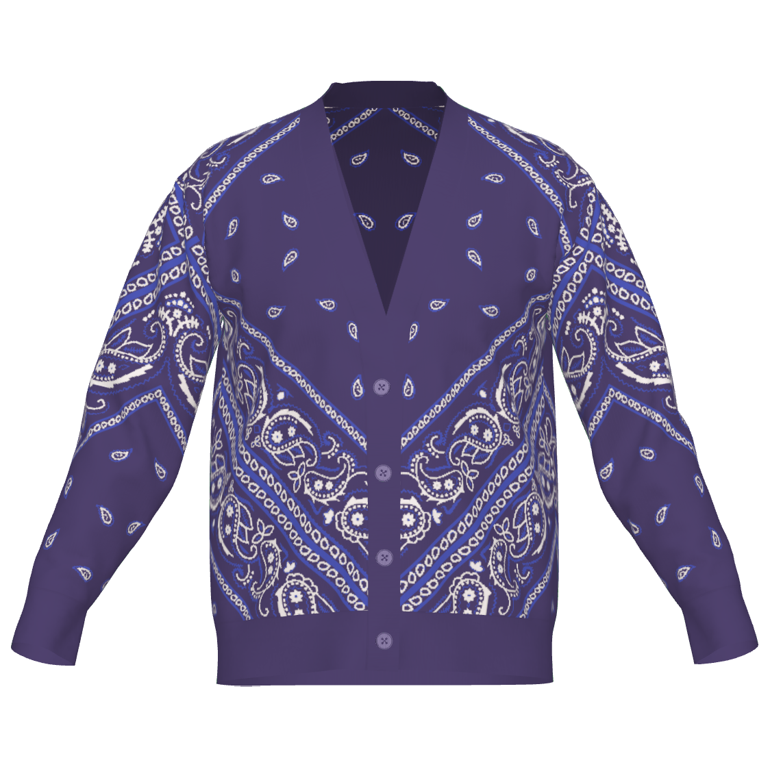 OG Paisley Pañuelo (Bandana) - Unisex Knit Cardigan (7 colorways)