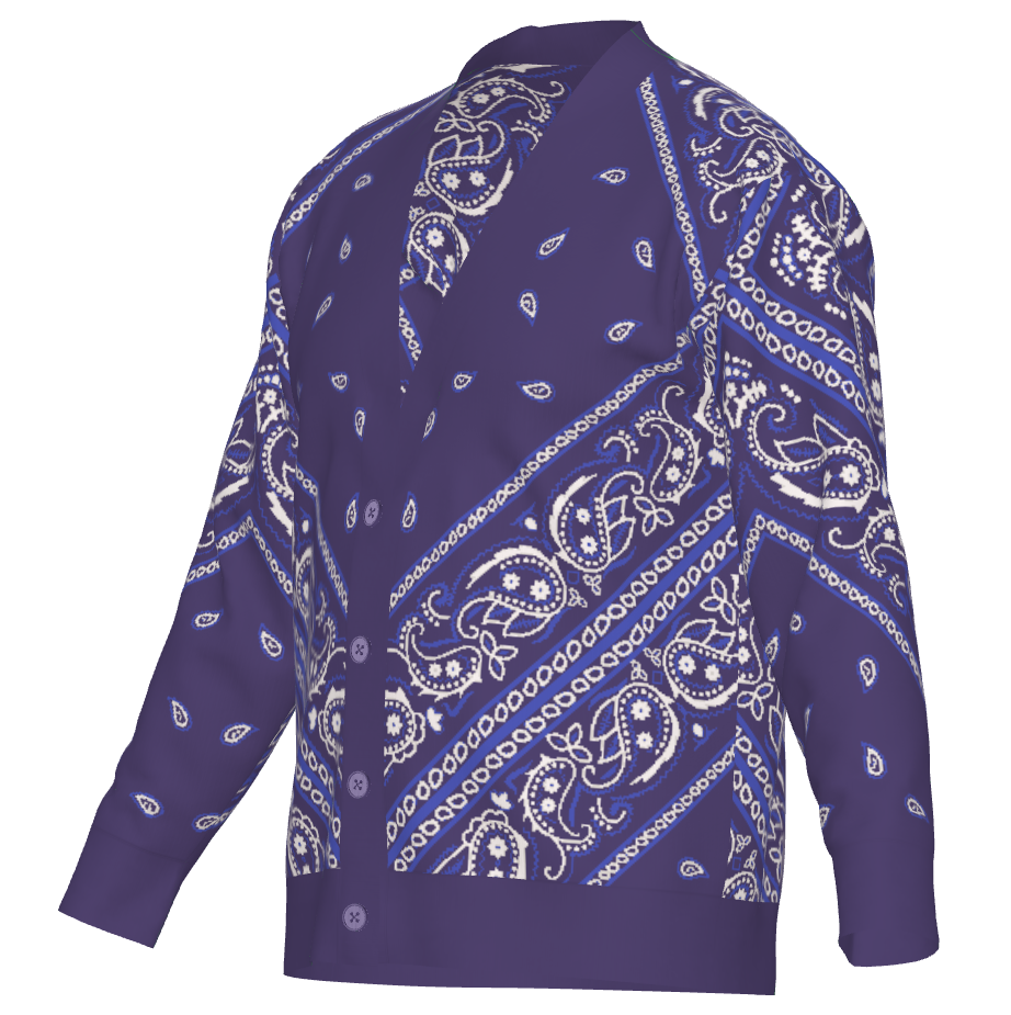 OG Paisley Pañuelo (Bandana) - Unisex Knit Cardigan (7 colorways)