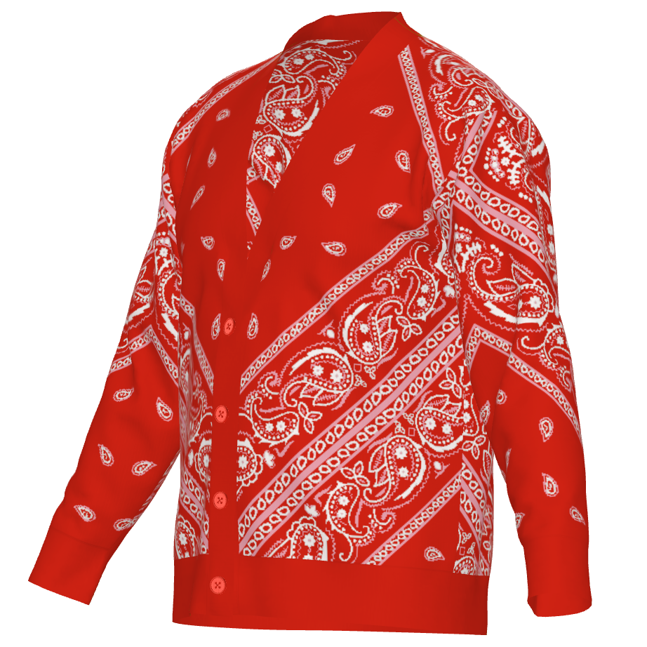 OG Paisley Pañuelo (Bandana) - Unisex Knit Cardigan (7 colorways)