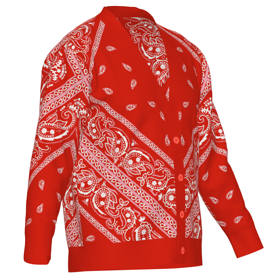OG Paisley Pañuelo (Bandana) - Unisex Knit Cardigan (7 colorways)