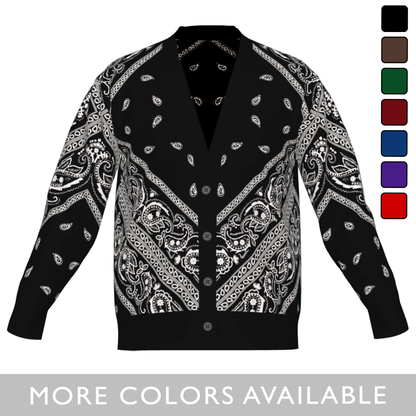 OG Paisley Pañuelo (Bandana) - Unisex Knit Cardigan (7 colorways)
