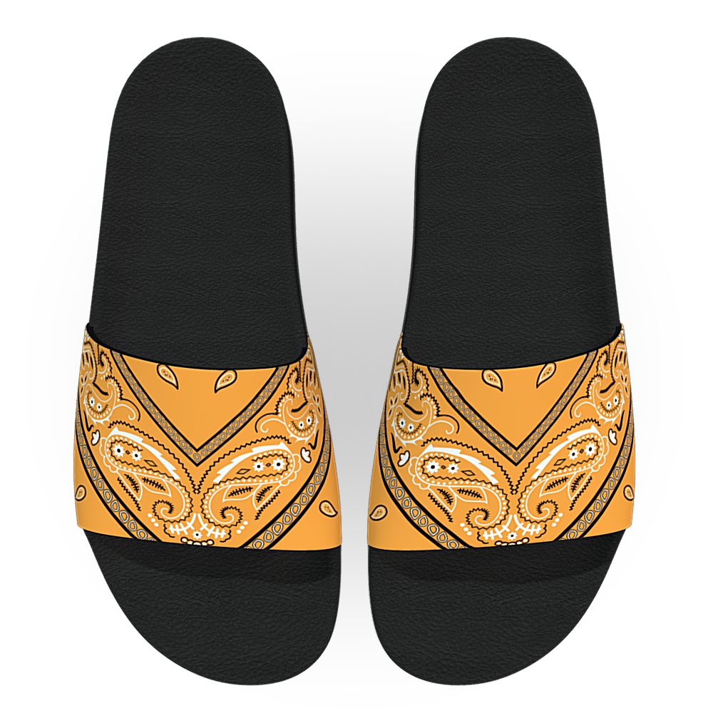 Orange Creamsicle Bandana - Unisex Slide Sandal