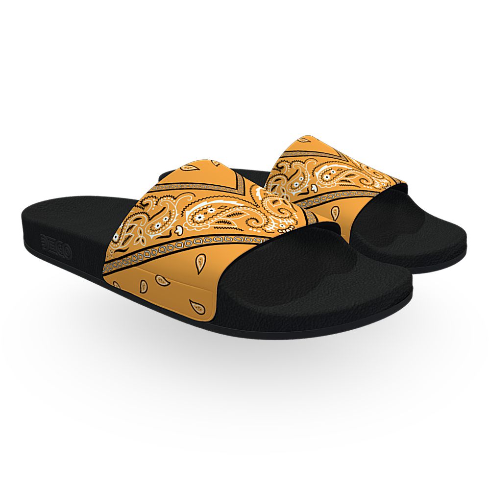 Orange Creamsicle Bandana - Unisex Slide Sandal