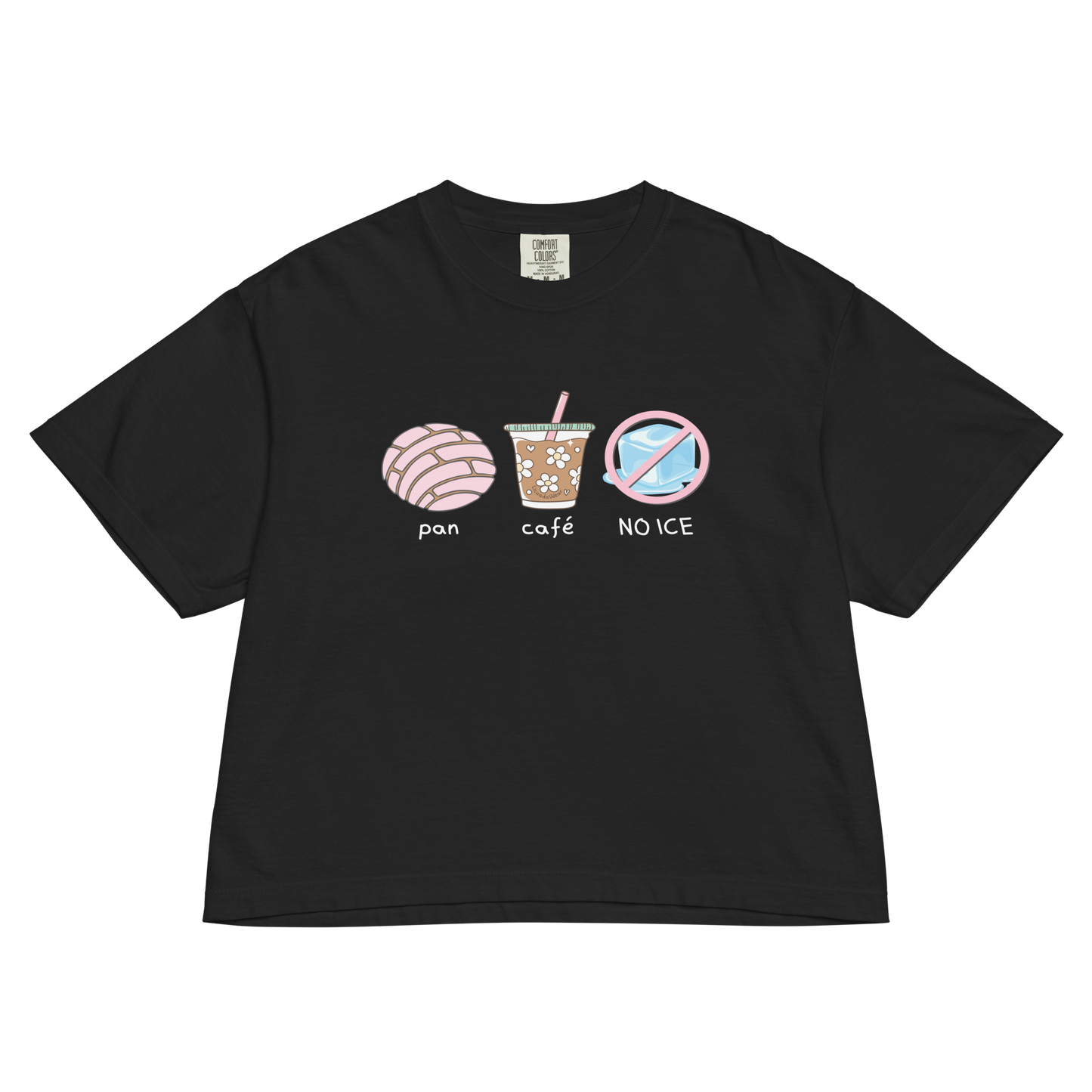 Pan, Café, NO ICE - Women’s Heavyweight Boxy T-Shirt