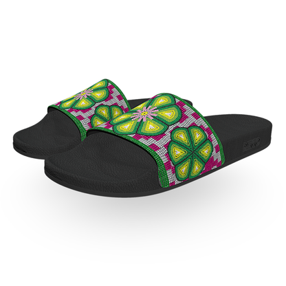 Peyote Digital Beadwork - Unisex Slide Sandal