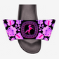 Pink Chrome Charro (Caballo/Horse) - Unisex Slide Sandal