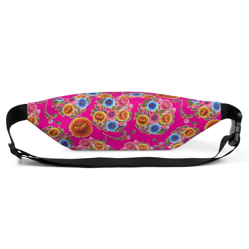 Pink Floral (Mexican Oilcloth Inspired) - Fanny Pack-Bags-Licuado Wear