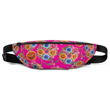 Pink Floral (Mexican Oilcloth Inspired) - Fanny Pack-Bags-Licuado Wear