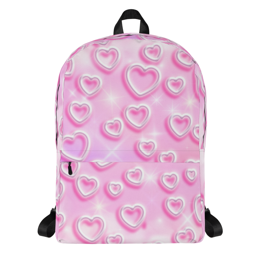 Pink Hearts 90s Baby - Backpack