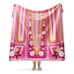 Pink & Orange with Roses Lowrider Hood - Blanket (2 sizes)