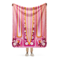 Pink & Orange with Roses Lowrider Hood - Sherpa Blanket (2 sizes)