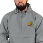Quetzalcoatl (Bright Colorway) - Embroidered Champion Packable Jacket