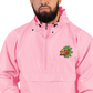 Quetzalcoatl (Bright Colorway) - Embroidered Champion Packable Jacket