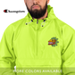 Quetzalcoatl (Bright Colorway) - Embroidered Champion Packable Jacket