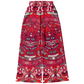 Red & Black Aztec Calendar - Flare Fleece Pant