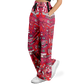 Red & Black Aztec Calendar - Flare Fleece Pant