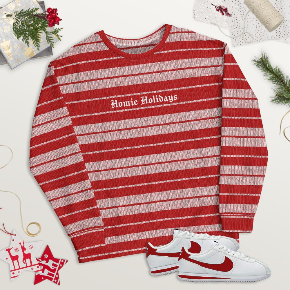 Red Homie Holidays (Charlie Brown Stripe) - Unisex Sweatshirt
